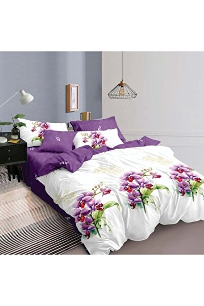 OEM Superior Fleece Bed Linen Set, 6 Pieces, 2 Persons, 180x200cm, Orchid Pri...