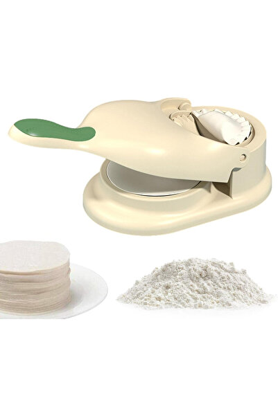 ISHWAZ Dumpling Maker and Dough Presser, 2-in-1 – Designed for Fatayer, Qatay...