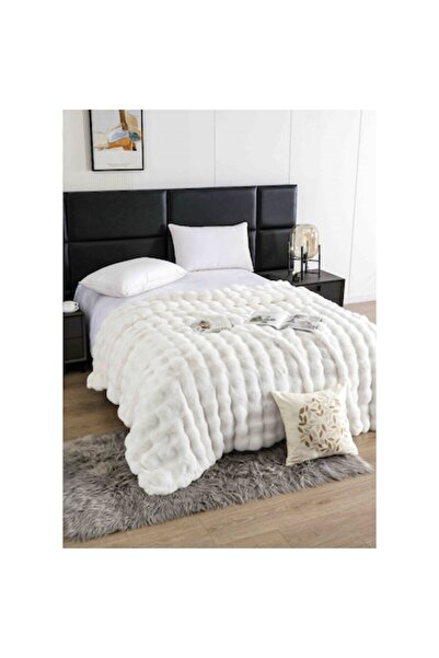 JOJO HOME Lux Model Blanket, Artificial Rabbit Fur, with Zipper, 200x230cm, U...
