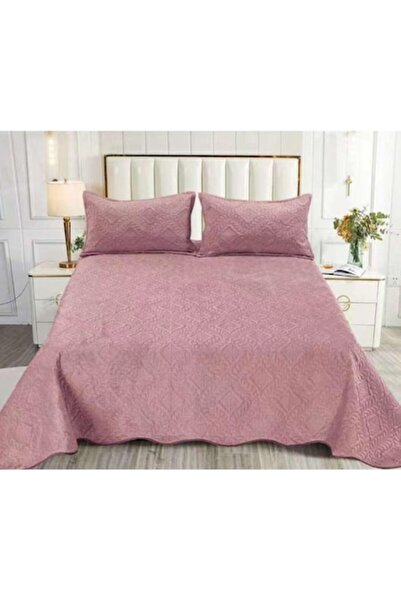 OEM Double Bed Cover and 2 Pillowcases, Quilted Model, Uni, 3 Pieces, 2 Perso...