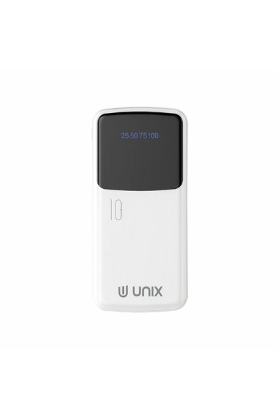 unix UX-1535 10000mAh Power Bank | 22.5W Fast Charging PD | Dual Inbuilt Type-C & Micro Usb