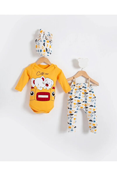 Feyza Baby Zibin Hat Bottom 3-Piece Set