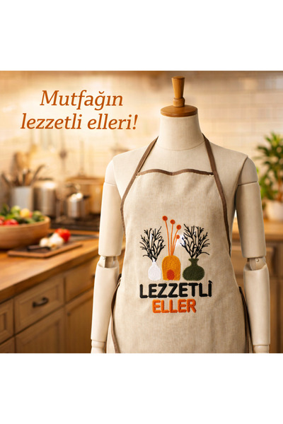 Benim Mutfağım مريلة مطبخ (مقاومة للماء)