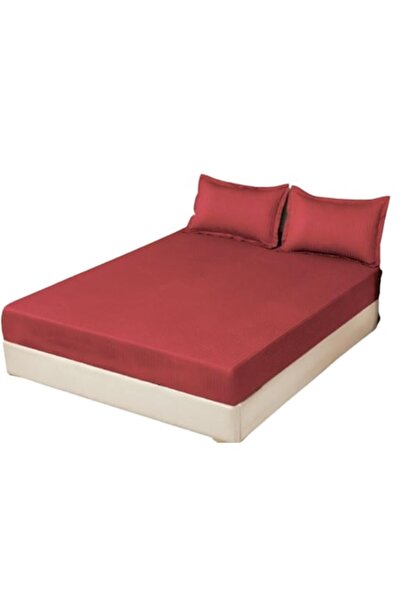 OEM Bordeaux Bed Cover and 2 Pillowcases with Elastic