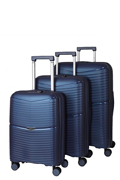 Baggaj V2520 PP SUPER LIGHT VALİZ BLACK SET