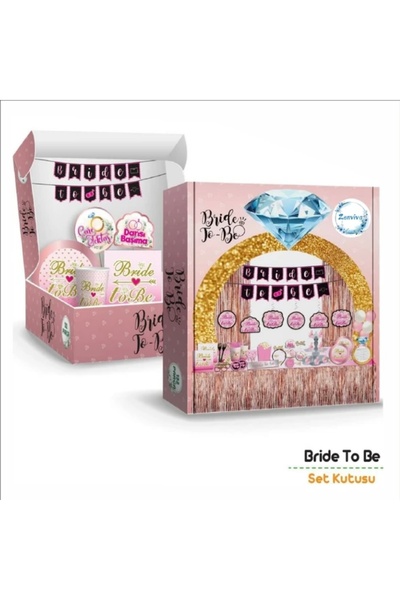 ALYA PARTİ 100 Parça Bride To Be Set Bekarlığa Veda Seti