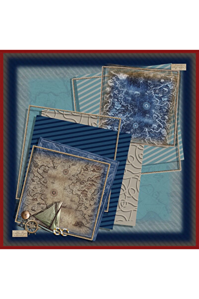 LA BOUTIQUE 2491-02 Twill Silk 90X90