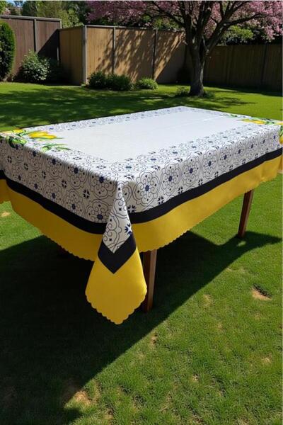 Çeyiz Diyarı مفرش طاولة أزورا بدون خياطة 150×150 سم