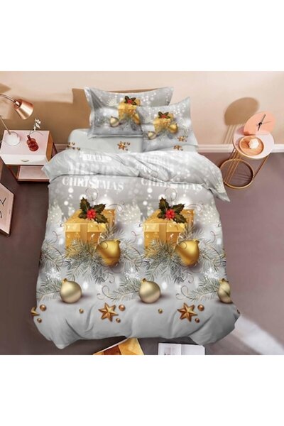 OEM Set de lenjerie de pat, Finet, 1 persoană, 4 piese, cadouri, 155x220cm, m...