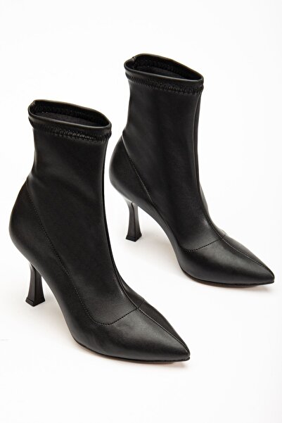 Zerenyus ZRİN-023 Ghete de damă elastice, negre, premium, cu toc înalt și sub...