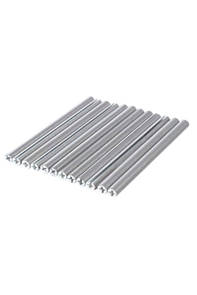 Avex Set of 12 reflective bicycle spoke ornaments, gray - silver color