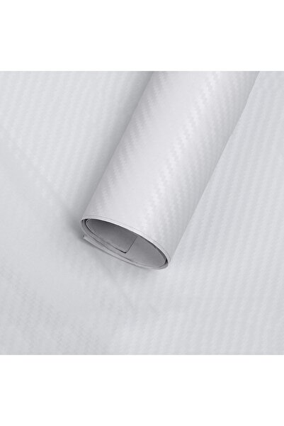 OEM 3D Carbon Car Wrapping Film - White (3m x 1.27m)