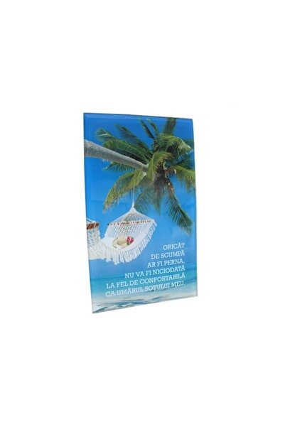 OEM Decorațiune de perete din sticlă pentru soț M1, 10x17 cm