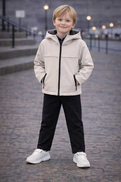 CarnavalKids erkek çocuk içi polarlı paraşüt kumaş mont