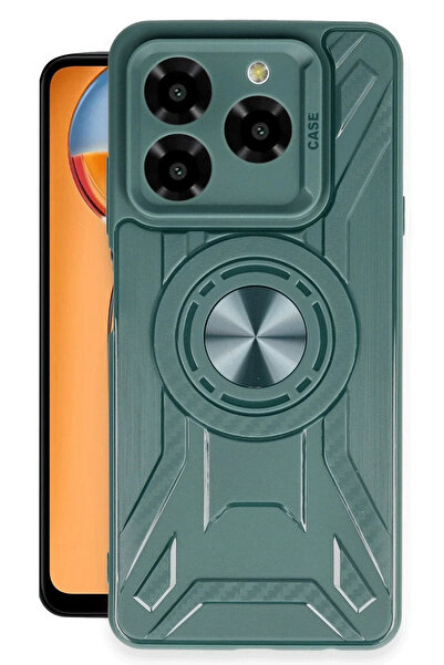 BSN STİL حافظة BSNSHOP General Mobile Era 50 من السيليكون - أخضر داكن 1058986