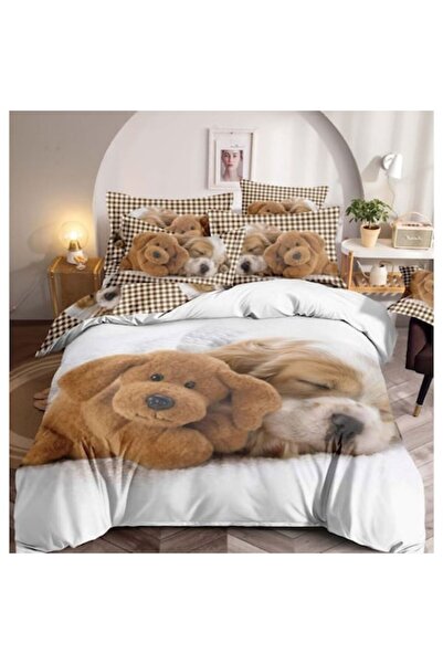 JOJO HOME Double Bed Linen Set, Jojo Home, 3D Print, Good Night, 6 Pieces, 2 ...