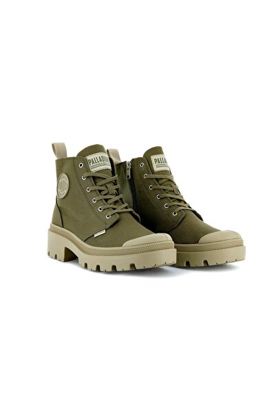 Palladium Women's green Pallabase Twill boots