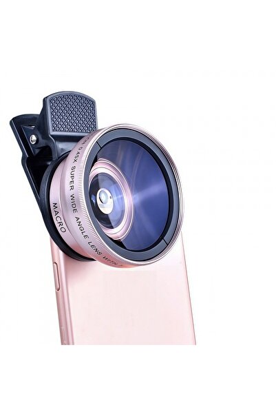 maetheus 2’si 1 Arada Klipsli Telefon Kamera Lensi 0.45X Ultra Geniş Açı 10X ...