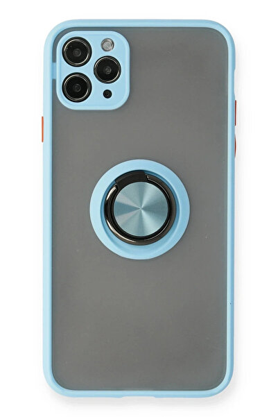 Hulyomer Hub غطاء سيليكون هوليومر 11 برو ماكس مع حلقة مونتريال - أزرق ثلجي 11...