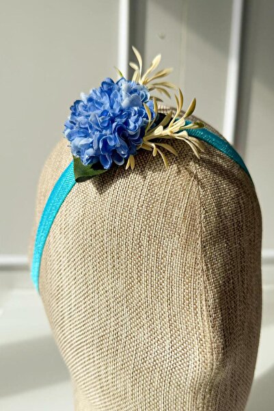 SUBU TASARIM Μπλε λουλούδια με λεπτομέρειες για τα μαλλιά Sbt6012