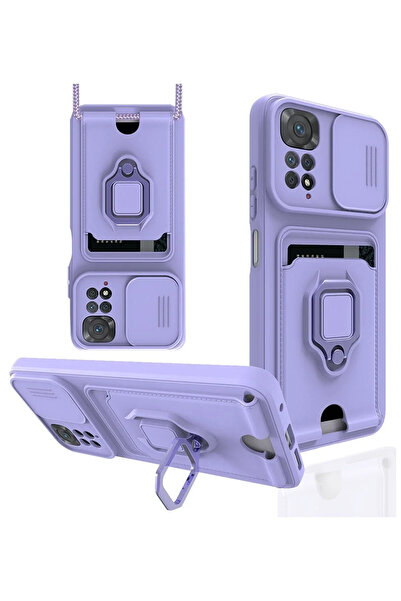 BSN STİL حافظة BSNSHOP لهاتف Xiaomi Redmi Note 11 Pro من السيليكون مع حلقة لب...