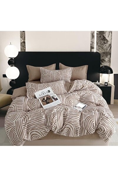 OEM Double Bed Linen Set, 6 Pieces, 2 Persons, 180x200cm, Satin Fabric, White...