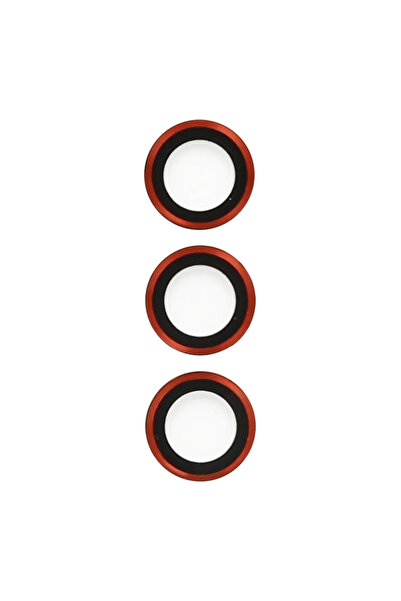 Shauan عدسة الكاميرا المعدنية لهاتف سامسونج جالاكسي S23 - أحمر 1201488