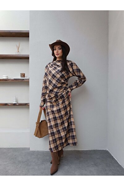ESRAHELVACI Burgu Detail Plaid Double Suit
