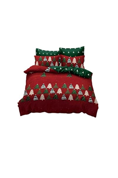 JOJO HOME Bed Linen Set, Jojo Home, Finet, 2 Persons, 6 Pieces, Christmas Tre...