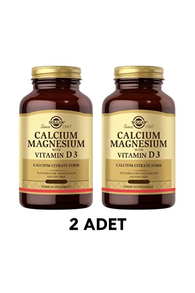 Solgar Calcium Magnesium with Vitamin D3 (Kalsiyum Magnezyum ve Vitamin D3) 1...