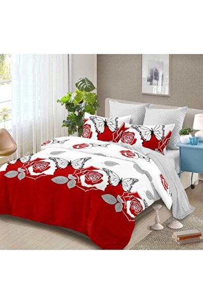 OEM Set lenjerie de pat dublu, Spring, 6 piese, 2 persoane, 235x250cm, flanel...