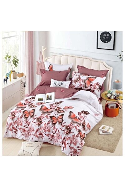 JOJO HOME Set de cearșafuri pentru pat dublu cu elastic, Jojo Home, imprimeu ...