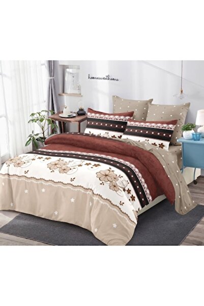 OEM Set lenjerie de pat dublu, Spring, 6 piese, 2 persoane, 235x250cm, materi...