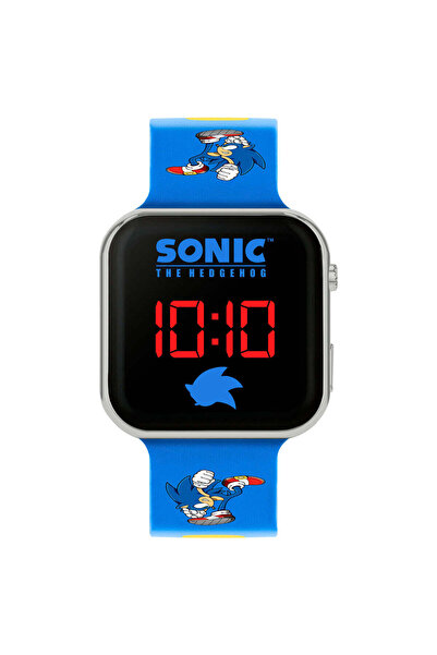 SEGA Sonic the Hedgehog Blue LED Watch with Printed Character Strap