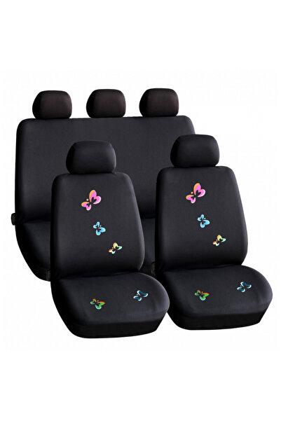 Avex Set huse scaun auto ieftine, Universale 9 piese, model BUTTERFLY