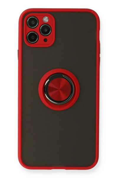 BSN STİL غطاء سيليكون من BSNSHOP 11 Pro مع حلقة مونتريال - أحمر 1058986