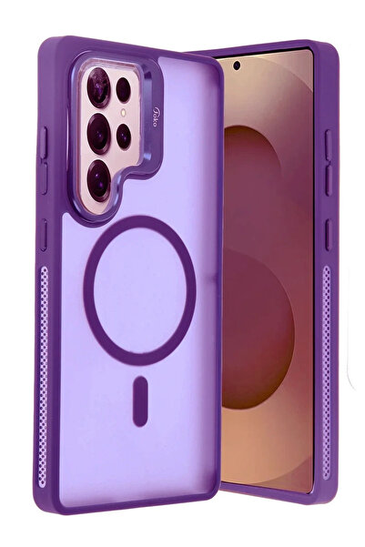 Shauan غطاء سامسونج جالاكسي اس 25 الترا فليت لينس ماج سيف - بنفسجي غامق 1201488