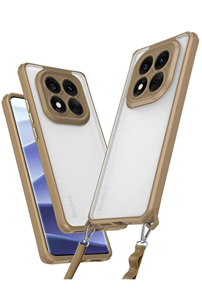 BSN STİL حافظة بيستان سيليكون لهاتف شاومي ريدمي نوت 14 برو بلس - لون تيتانيوم...