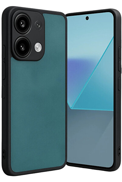 BSN STİL Bsnshop Xiaomi Redmi Note 13 4g Case Aras Leather Cover - Light Gree...