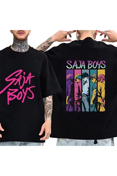 stil x تيشيرت مطبوع للأولاد من ساجا / قماش فضفاض مصنوع من القطن بنسبة 100% قا...