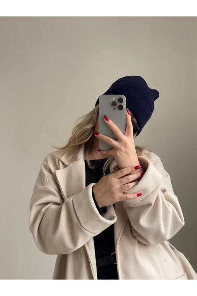 LEROSY CO. Soft Textured Beanie Navy Blue