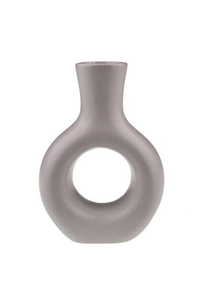 OEM Vază decorativă din ceramică, 13x18 cm gri