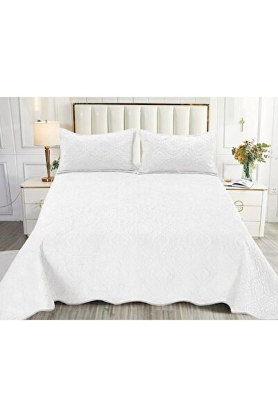 OEM Double Bed Cover and 2 Pillowcases, Quilted Model, Uni, 3 Pieces, 2 Perso...