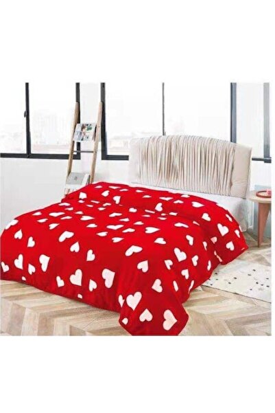 OEM Double Bed Blanket, Heart Print, 200x230cm, Multicolor