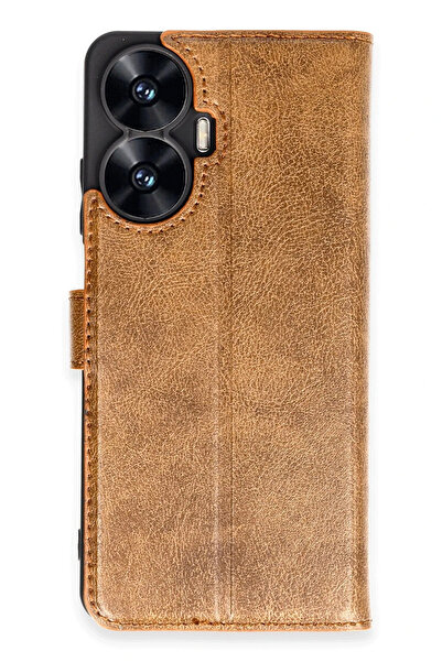 mrkon Newface Realme C55 Case Trend S Plus Cover Case - Tan Rsmrk34-Esrdns