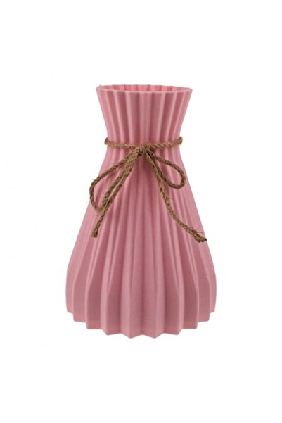 OEM Plastic Vase, 12x17 cm Pink