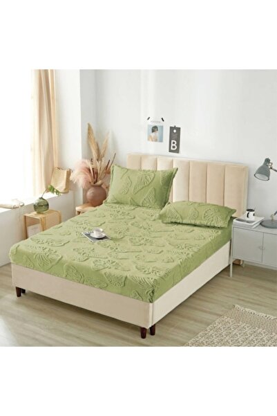 OEM Cocolino Sherpa Throw Pillowcase Set, 3 Pieces, 180x200cm, Green