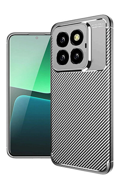 Hulyomer Hub حافظة هوليومر شاومي مي 14 تي برو ذات غطاء كربوني بتركيز تلقائي -...