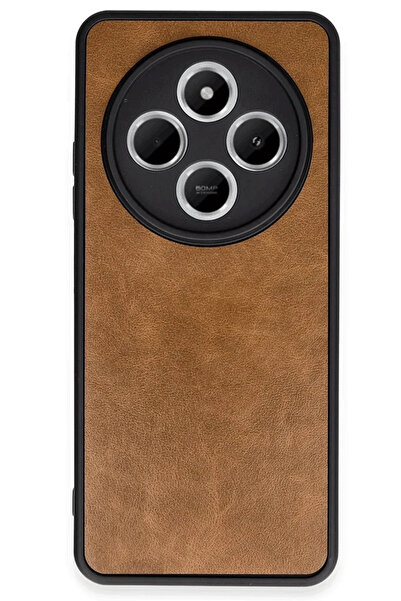 BSN STİL Bsnshop Xiaomi Redmi 14C Case Aras Leather Cover - Tan 1058986