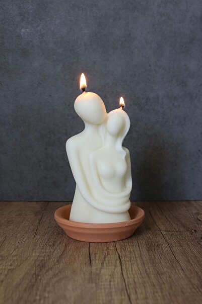 Handmade Decorative scented soy wax candle - Lovers